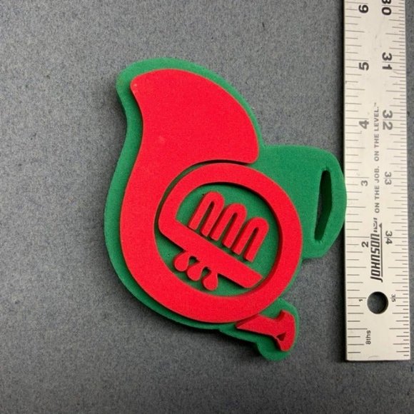 Christmas Foam Craft Stamp French Horn Music - Picture 2 of 2